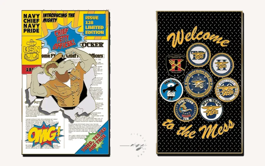 Navy Chief comic book challenge coin