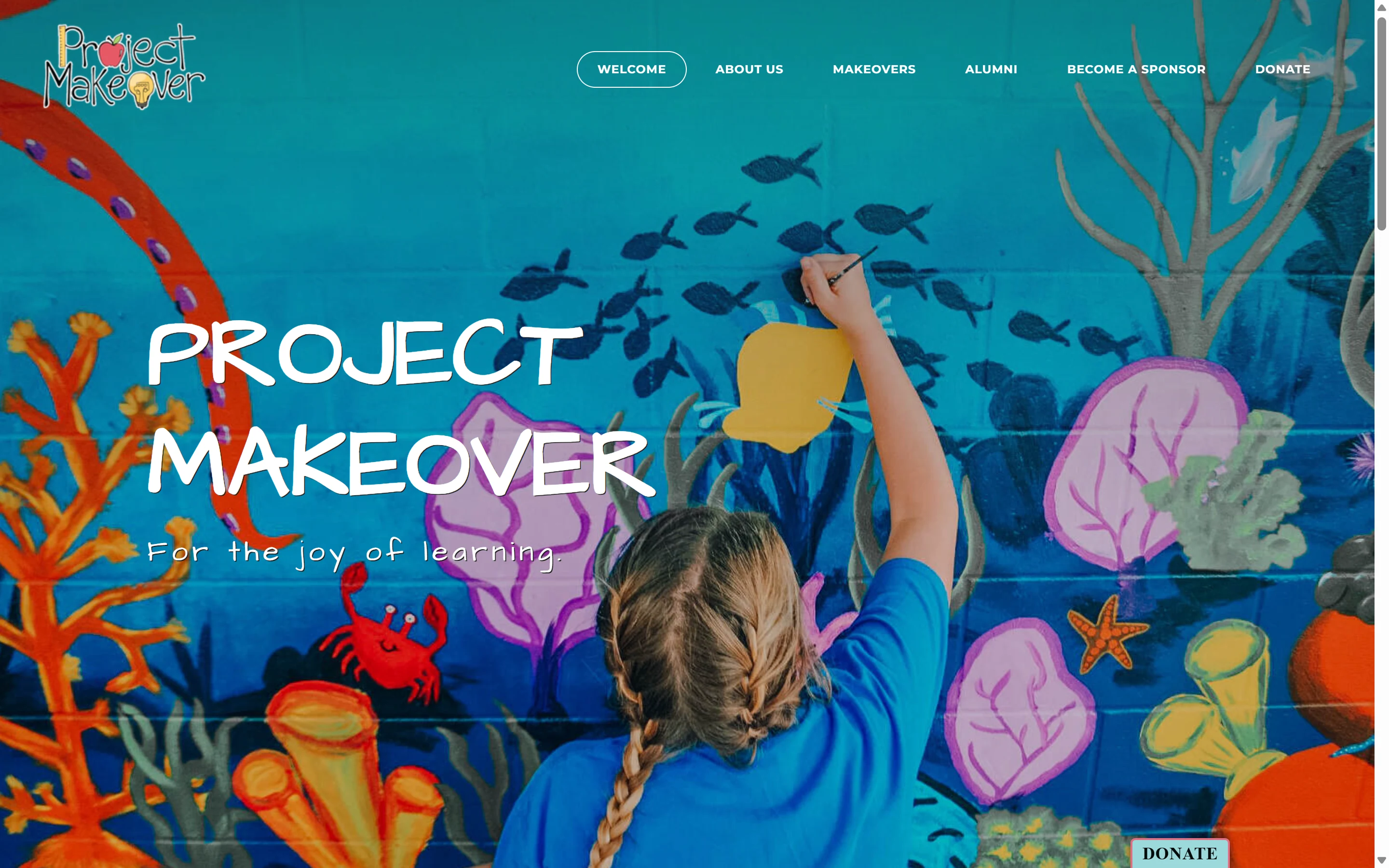 Project Makeover website screenshot